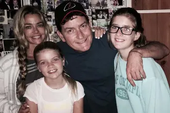 Charlie Sheen, Denise Richards, Sami Sheen, Lola Sheen (Image: Instagram)
